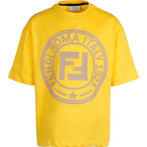 yellow fendi t shirt|Fendi peekaboo t shirt.